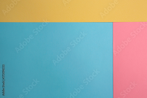 Colorful sheets of paper as background, top view