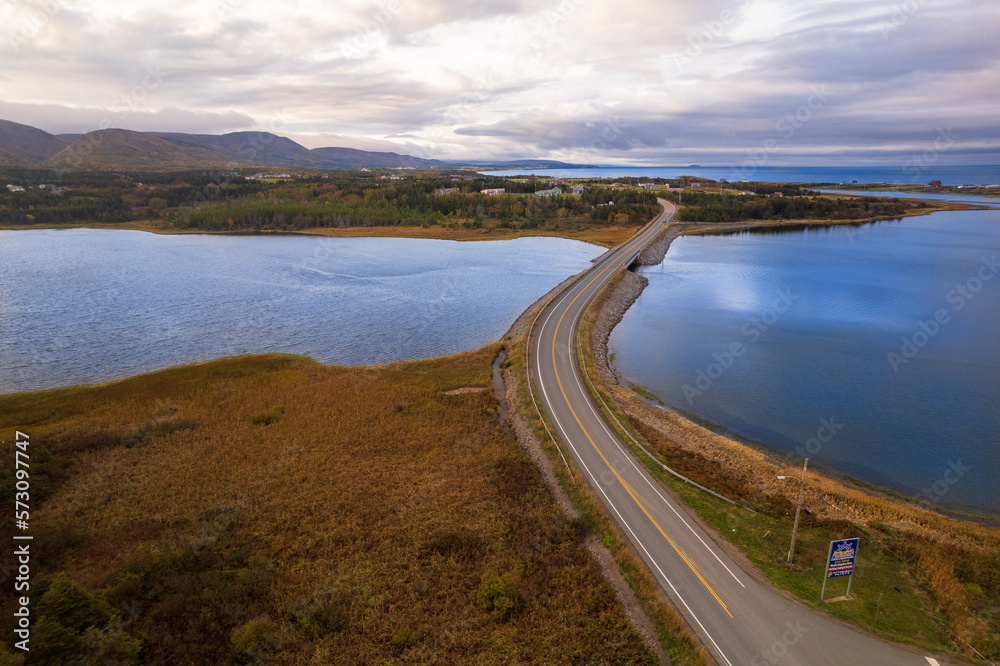 Coastal Road passing through bridge over Estuary Coastal Road passing through bridge over Estuary