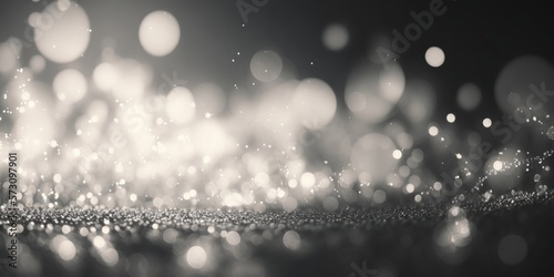 background of abstract glitter lights silver - generative ai