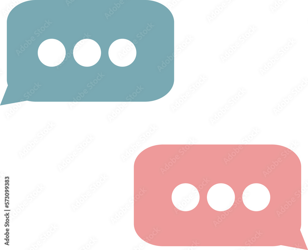 Image of two people texting in a conversation Image of two people texting in a conversation