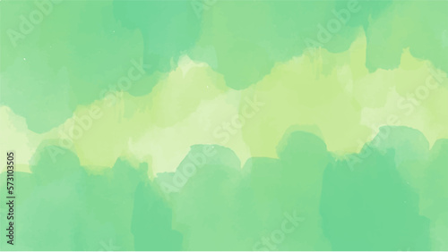Abstract green watercolor background for your design  watercolor background concept  vector.