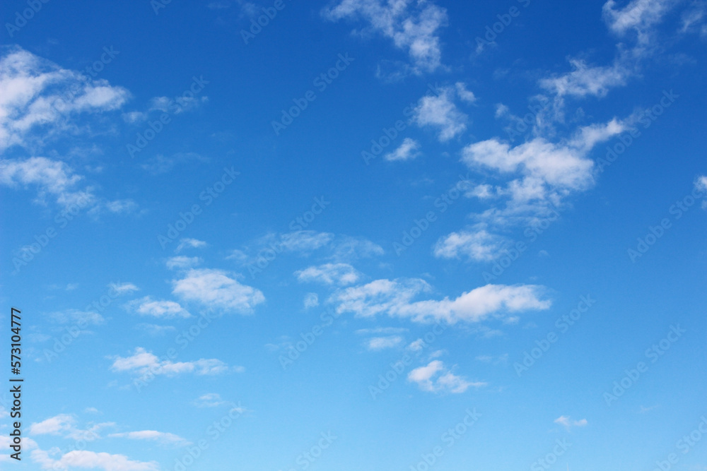 Blank sky surface with small clouds Blank sky surface with small clouds