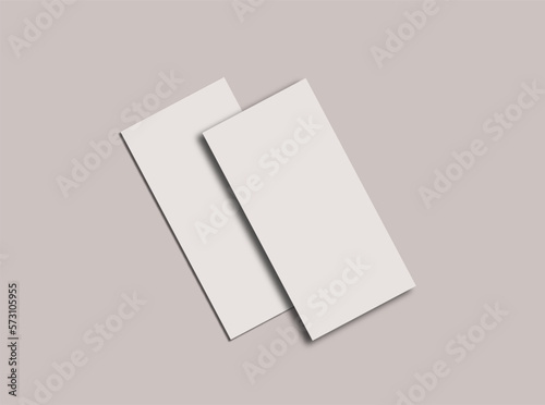 Fototapete bi fold brochure dl flyer rack card blank paper mockup