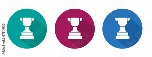 Icon for trophy vector illustration in flat.