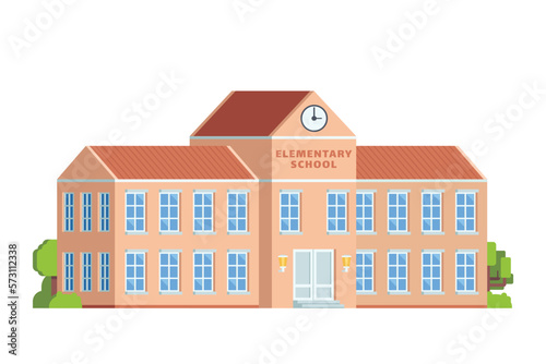 Vector school or university building flat design illustration © Lemonstocks