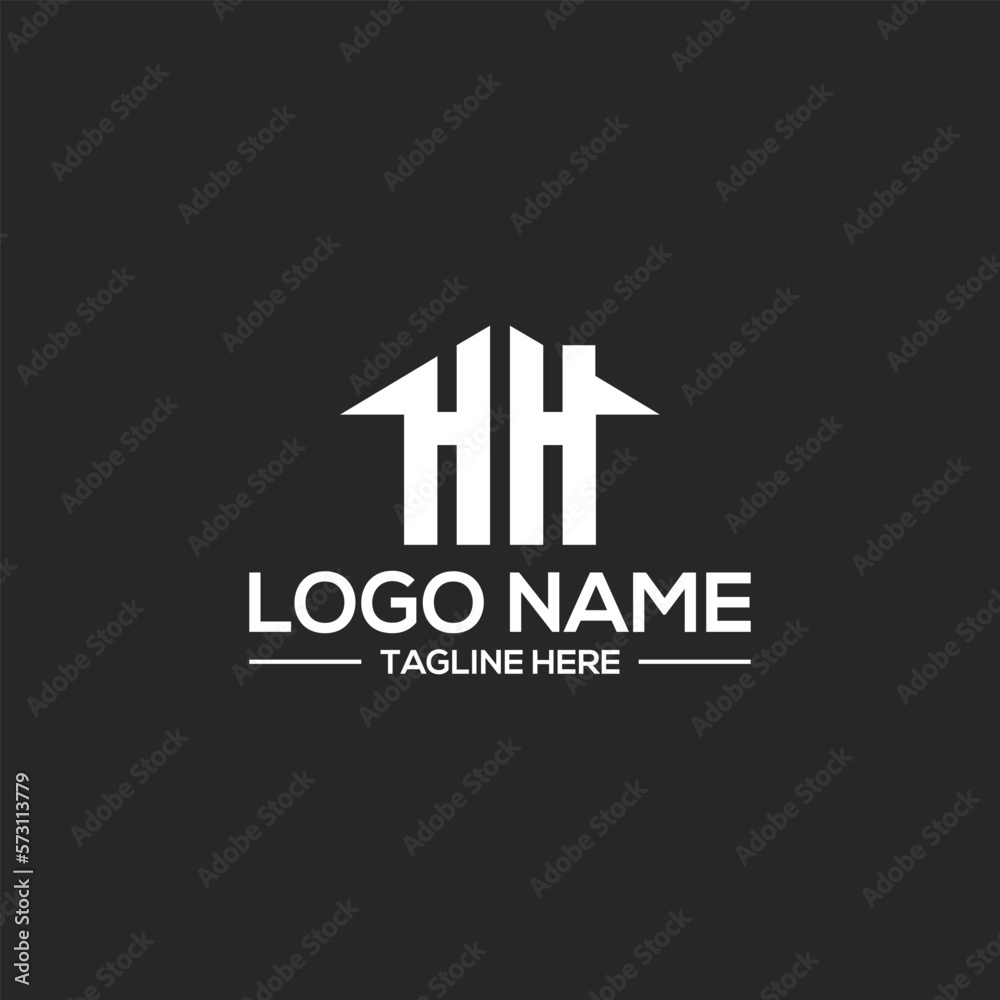 modern HH logo designs modern HH logo designs