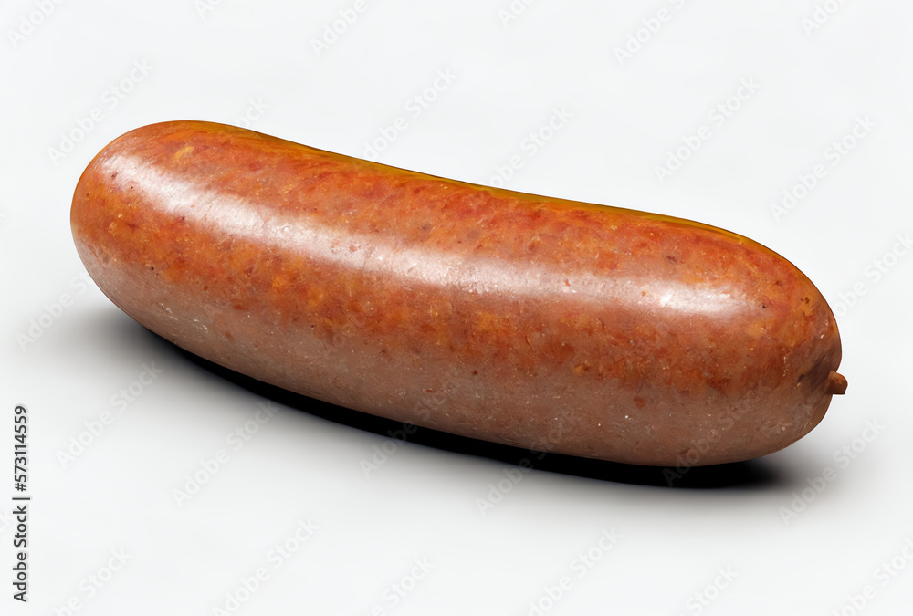 sausage link isolated on white background, generative ai sausage link isolated on white background, generative ai