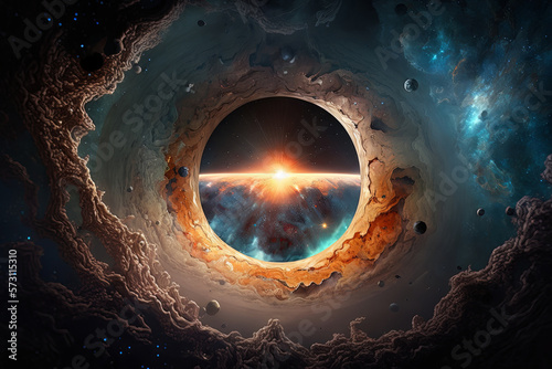 Wormhole, einstein rosen bridge Generative AI