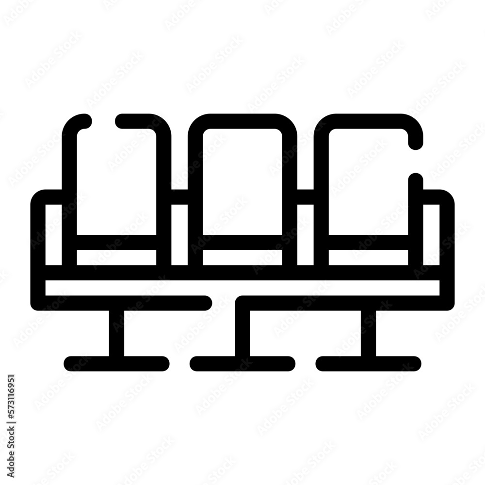 waiting room line icon waiting room line icon