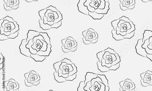 seamless pattern with roses