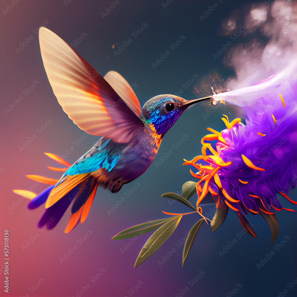 Obraz premium hummingbird in flight