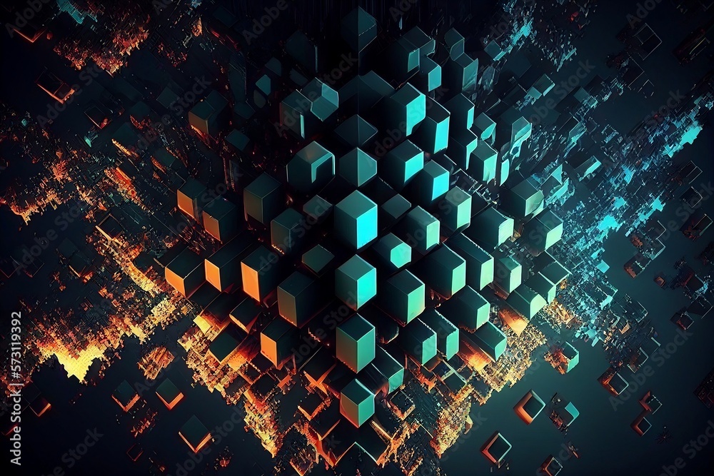Obraz premium abstract background with squares