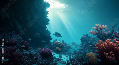 "Coral Paradise Beneath The Waves" [AI Generated]