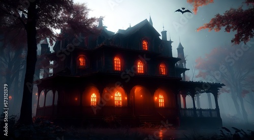 Medieval Gothic House  AI Generated 