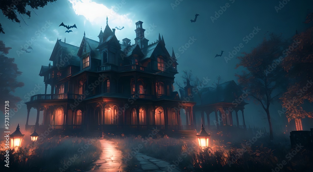 Obraz premium Medieval Gothic House [AI Generated]