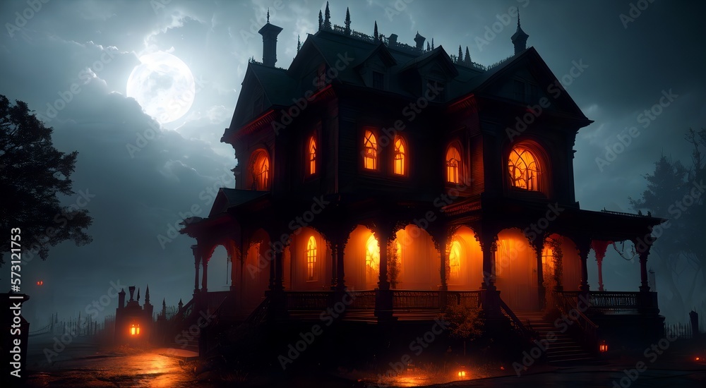 Obraz premium Medieval Gothic House [AI Generated]