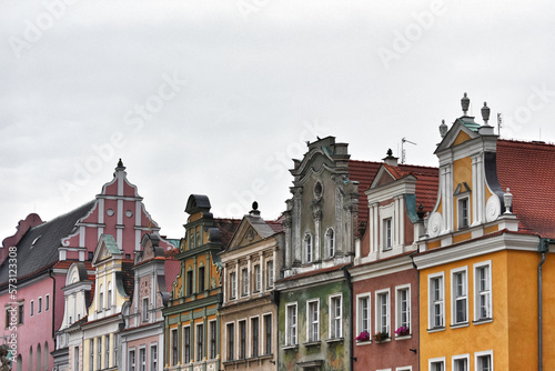 Scenic view of historic buildings in Poznan