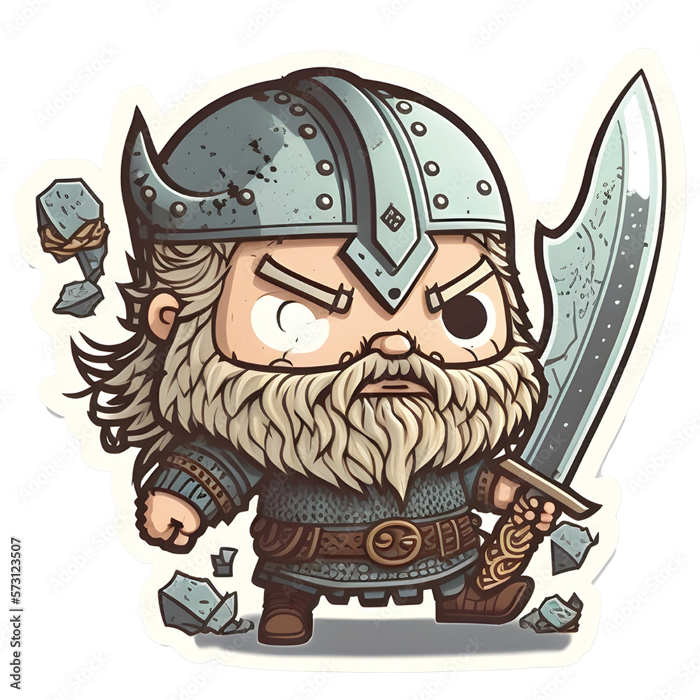 cartoon knight with sword
