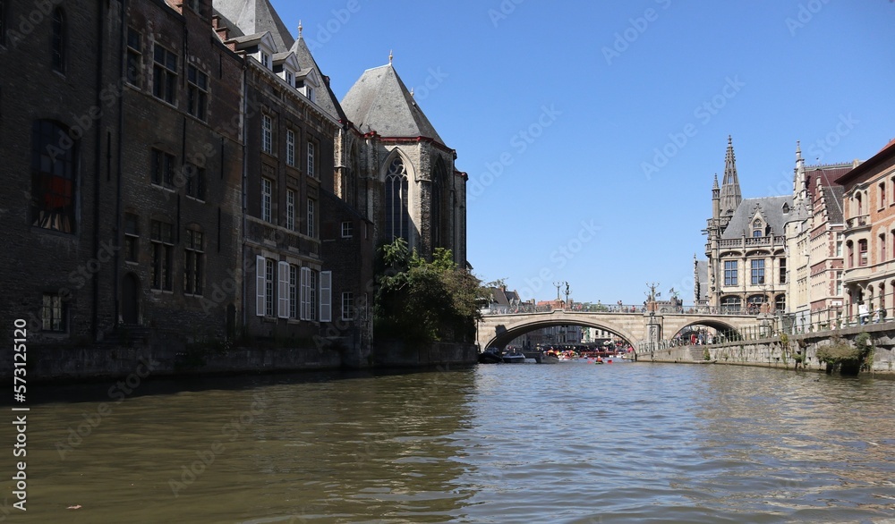 St. Michael's Bridge in Ghent, Belgium