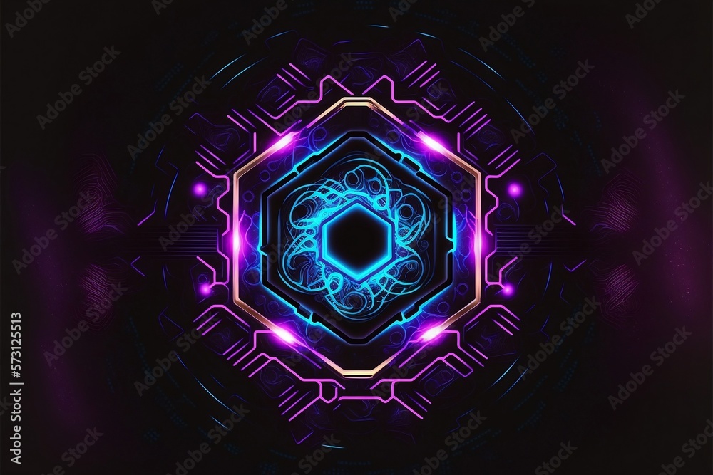 Abstrakter Cyper & Technologie Background. Futuristisch und Farbenfroh für Cyperpunk und Technik Freaks. Künstliche Intelligenz.
Abstrakter Cyper & Technologie Background. Futuristisch und Farbenfroh für Cyperpunk und Technik Freaks. Künstliche Intelligenz.