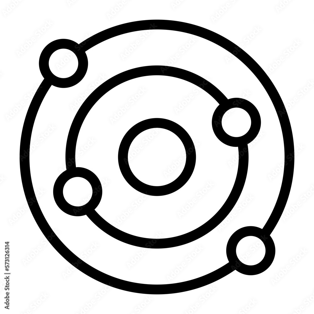 orbit line icon orbit line icon