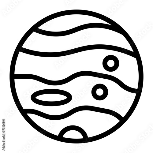 jupiter line icon