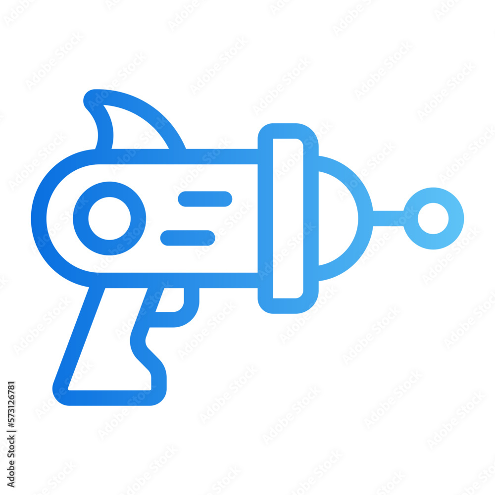 space gun gradient icon space gun gradient icon