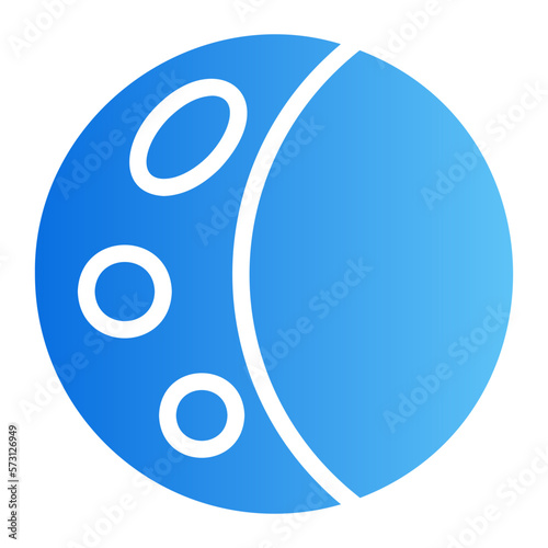 moon phase gradient icon