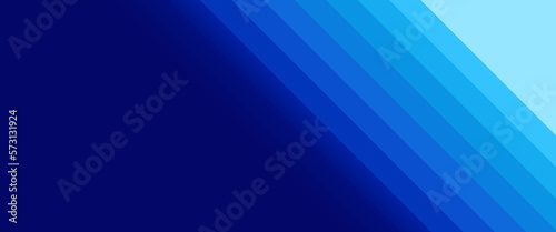 Horizontal blue banner template design of abstract oblique stripes in bright bluish colors & a copy space for text. Used for social media graphics as headers, cover photos and for social profiles.
