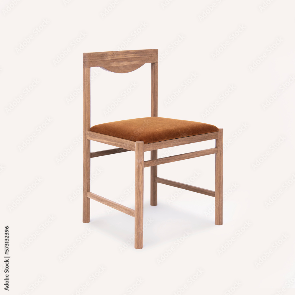 Wooden sitting chair, chair and cushion for house interior Wooden sitting chair, chair and cushion for house interior