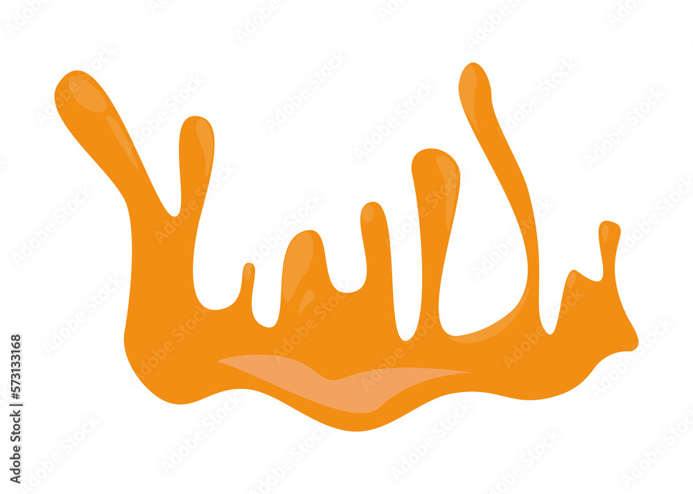 Obraz premium Orange splatter isolated