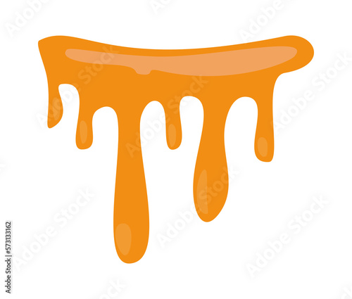 Orange splatter isolated
