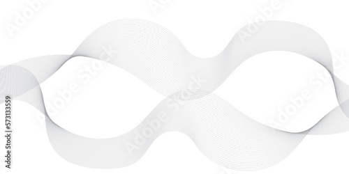 Abstract wavy grey blend liens technology abstract lines on white background. Abstract wave white paper background. Digital frequency track equalizer. Banner design background.