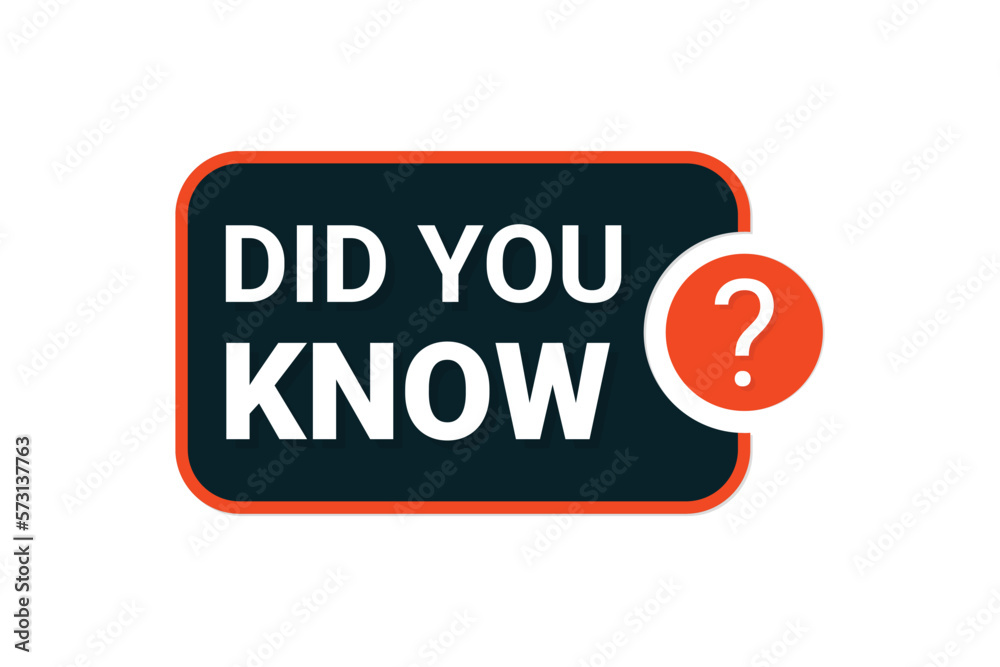 Did you know label design.