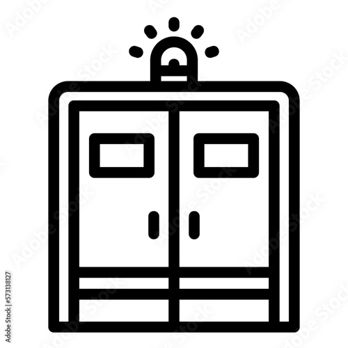 emergency room line icon