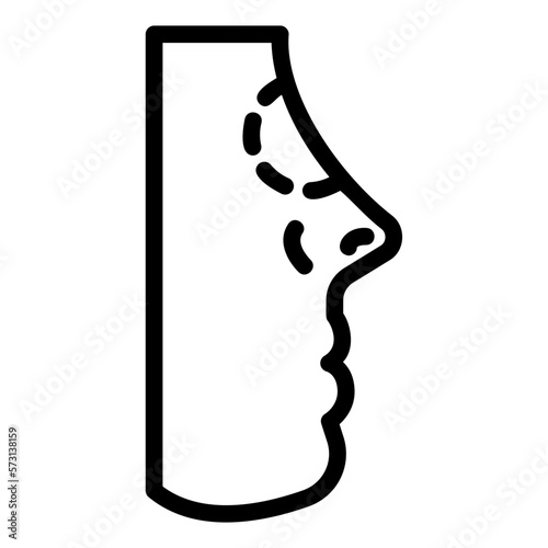 nose line icon