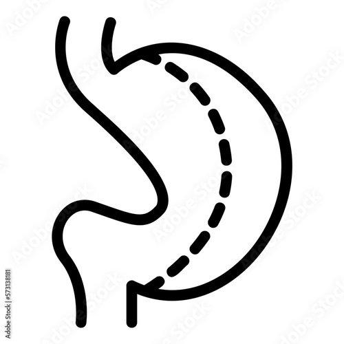 bariatric surgery line icon