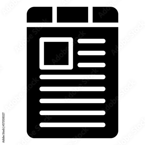 file glyph icon