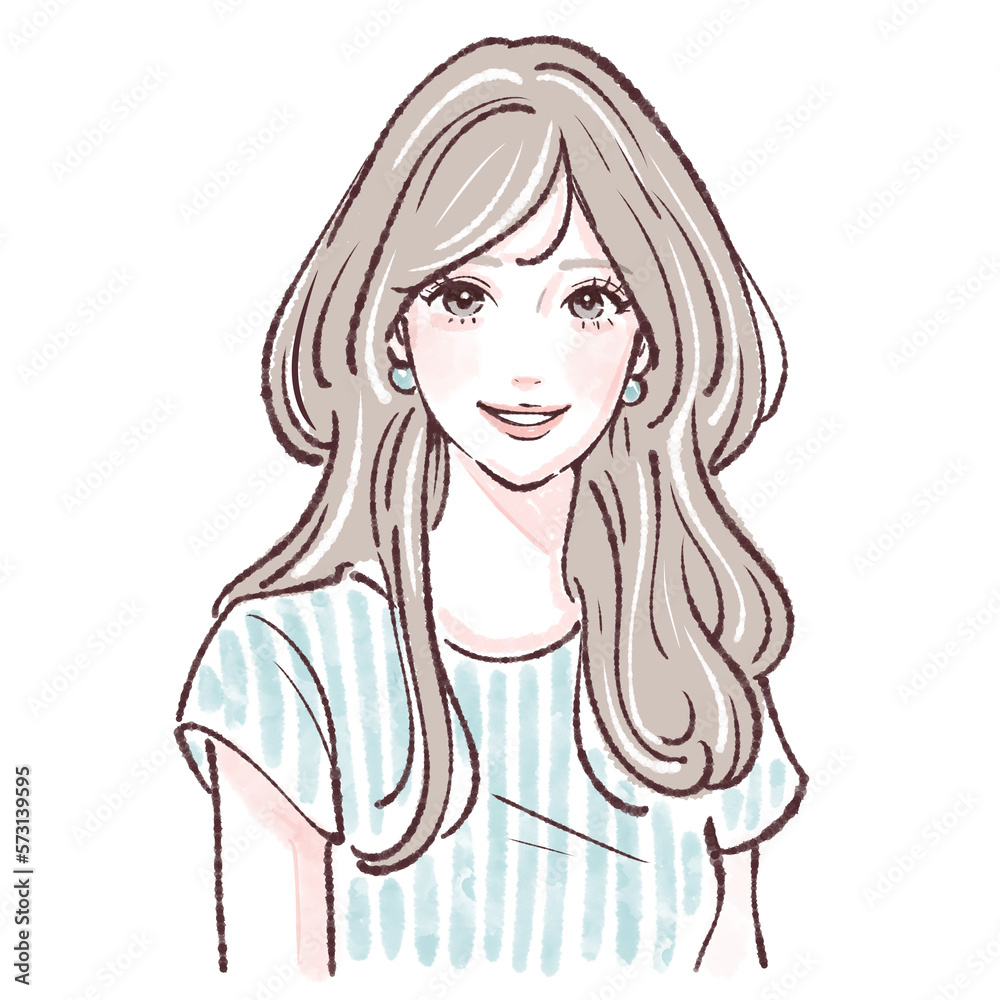 女性のイラスト素材 女性のイラスト素材