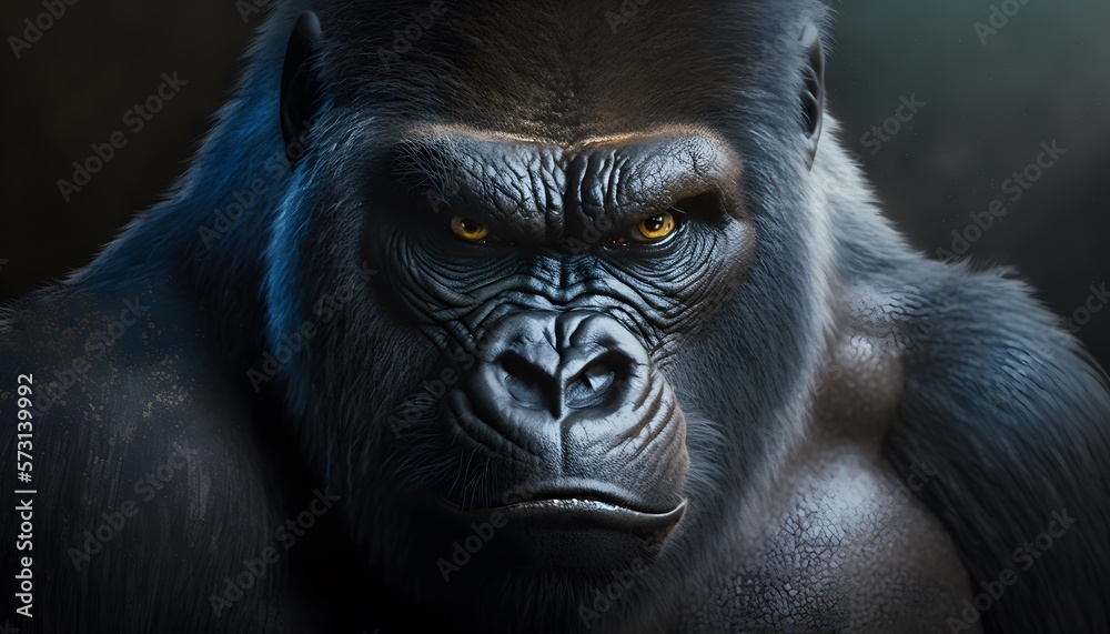 gorilla created using Generative AI Technology