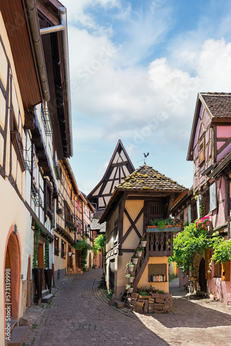 street in the commune of Eguisheim France © lom742