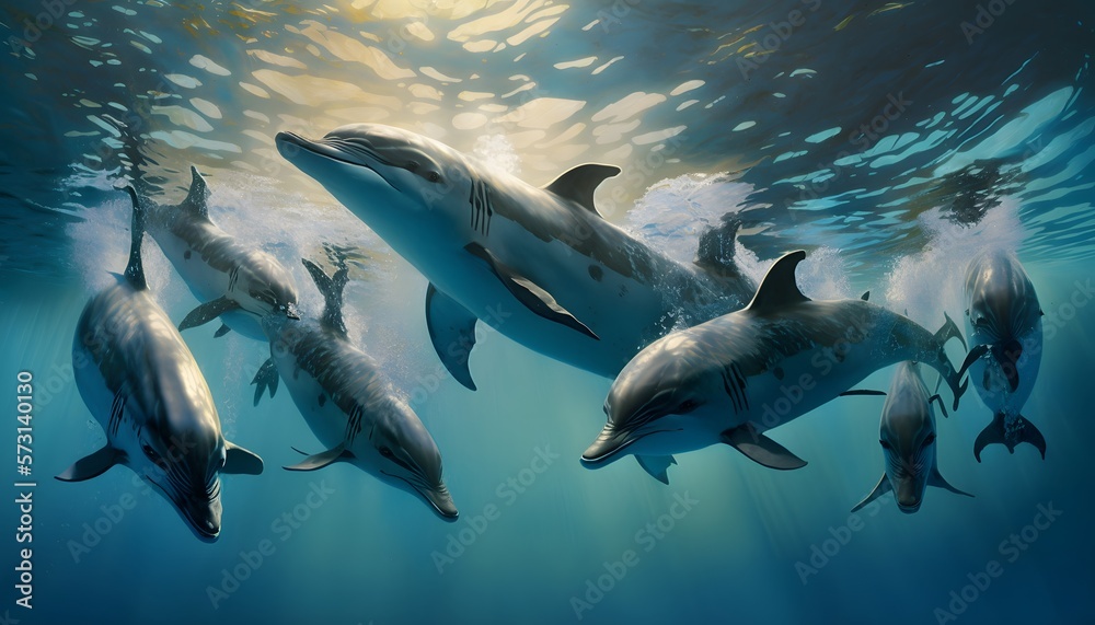 dolphin created using Generative AI Technology