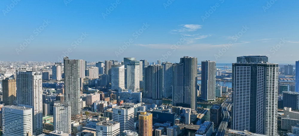 Obraz premium 都市の空撮