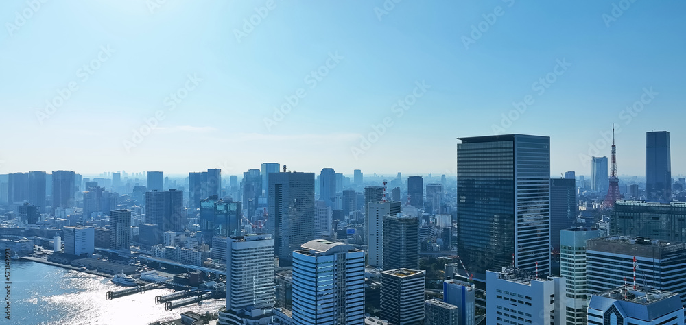 Fototapeta premium 都市の空撮