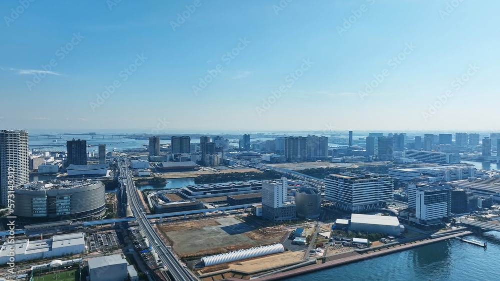 Obraz premium 都市の空撮