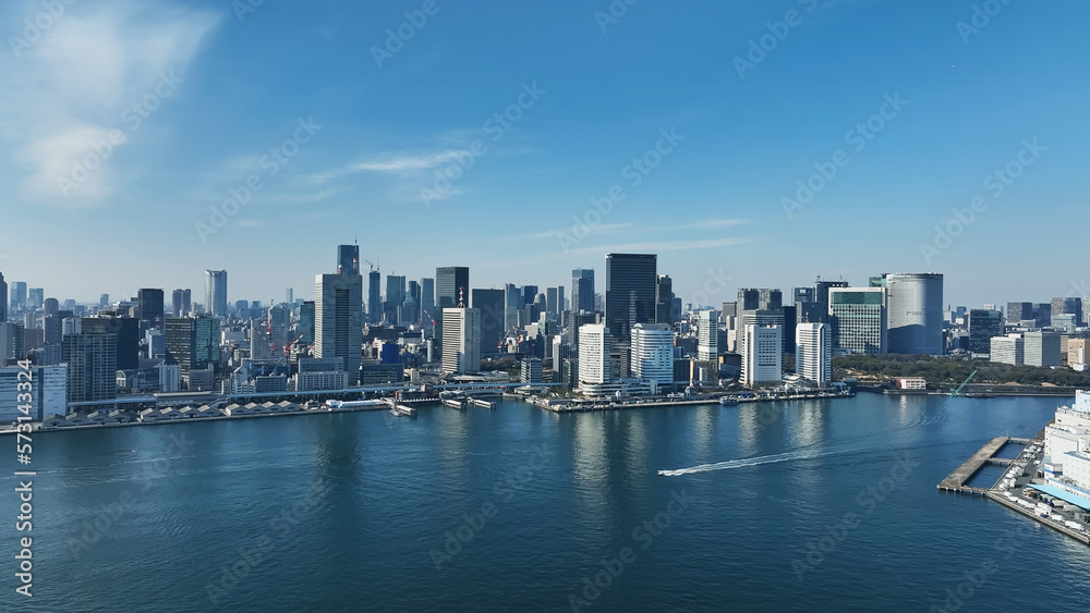 Fototapeta premium 都市の空撮