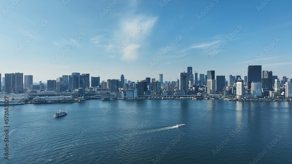 Fototapeta premium 都市の空撮