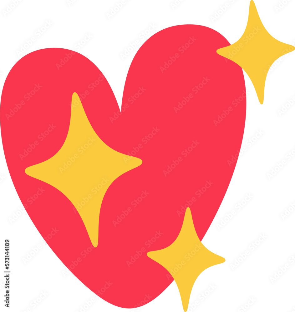 Hand drawn cartoon love expression sign doodle flat icon Hand drawn cartoon love expression sign doodle flat icon