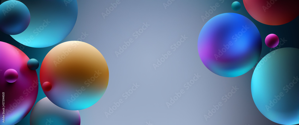 3D Balls Background 3D Balls Background