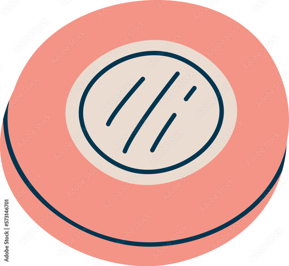 Cosmetics flat icon Powder Beauty procedure Cosmetics flat icon Powder Beauty procedure